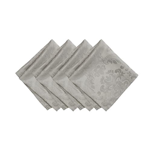 Elrene Home Fashions Caiden El... (Set of 4), 17" x 17", Silver