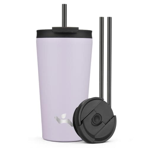 Konokyo 18 oz Insulated Tumble...er Bottle with Straw Lid, Taro