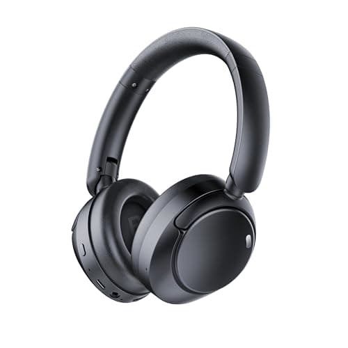 TIMU Hybrid Active Noise Cancelling Bluetooth Headphones, Wireless Over Ear Headphones with Bluetooth 5.4, 80H Playtime, Stereo Sound, 6 ENC Clear Call Mic, Low Latency for Travel Office Workout