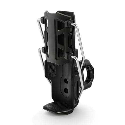 Adjustable Bike & Motorcycle Drink Holder – Rotating Handlebar Cup Mount for Bicycle, Scooter, ATV & Marine Use, Secure Grip Design (Black B)