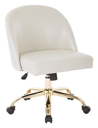 OSP Home Furnishings Layton Mi... Finish and Cream Faux Leather