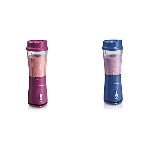 Hamilton Beach Personal Blende...Travel Cup And Lid, Blue 51132