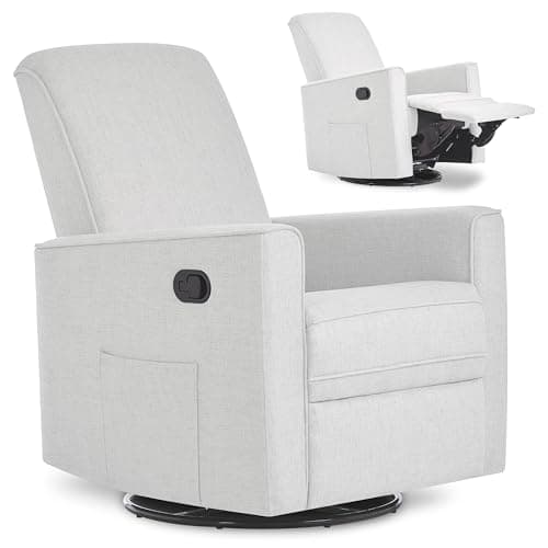 Evolur Raleigh Upholstered Man...y and Living Room Chair in Fog