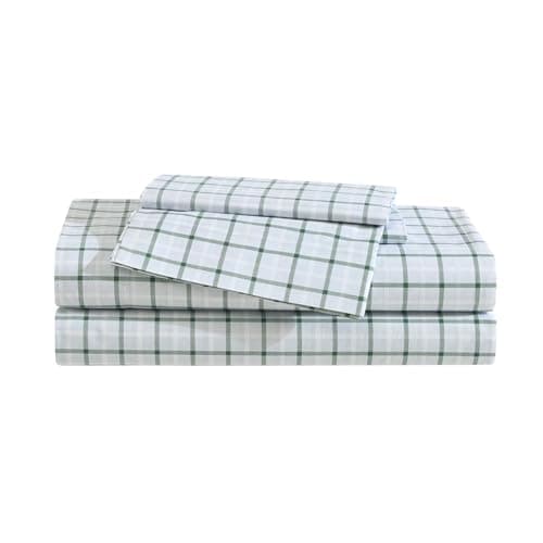 Eddie Bauer - Twin Size Sheet ...Fit (Classic Tattersall Plaid)