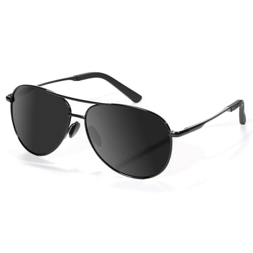 HYADSE Polarized Aviator Sunglasses for Men: UV Protection Womens Fashion Accessories Fishing Driving