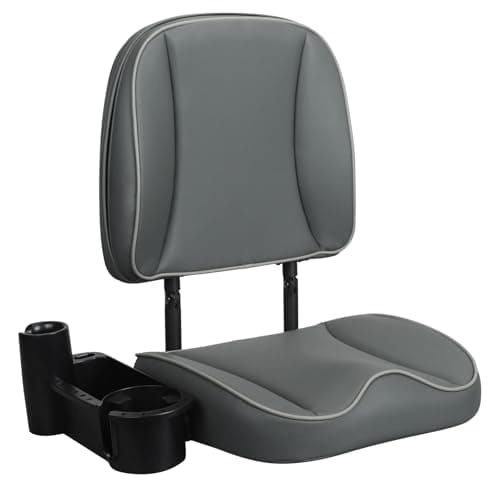 ERGOSEAT Folding Boat Seat Low..., Charcoal/Charcoal/Light Gray