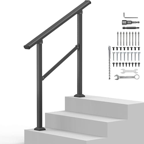 Outdoor Handrails for 2-3 Step...nstallation, Retro Arch Design