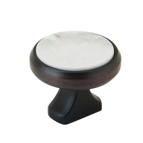 Amerock Posh 1-3/8 inch (35mm)...ite Cabinet Knob, BP36694WMORB