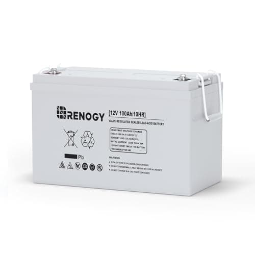 Renogy Deep Cycle AGM 12 Volt ...-Grid System, Maintenance-Free