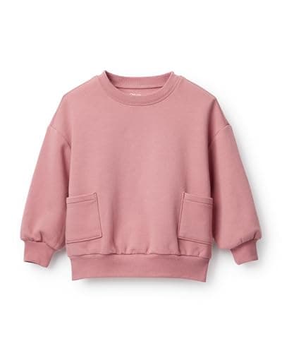 Otter Ave Girl Sweatshirt, Berry Maroon, 3T