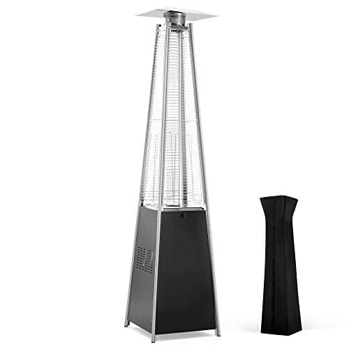 Pamapic Patio Heater, 42,000 B...lass Tube Propane Patio Heater