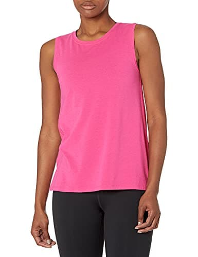 Amazon Essentials Women's Soft...y Core 10), Bright Pink, Large