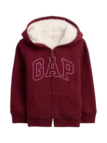 GAP baby-girls Cozy Logo Full Zip Red Delicious 6-12M