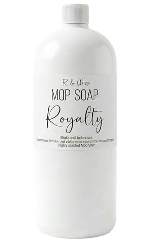R&W CO. Original 32 oz Premium Mop Soap Royalty Scented, Gentle Floor Cleaner for all Surfaces, Non-Toxic, Pet and Skin Safe Formula, Streak-Free Shine