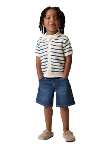 GAP Baby-Boys Baggy Denim Short, Dark Wash, 2T