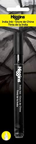 Higgins India Ink Pump Marker,...one Tip Nib, Black Ink, 1 Each