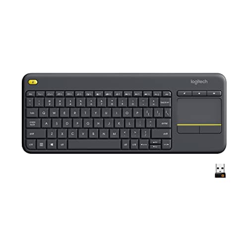 [Resale, AC] $19.33 | Logitech K400 Plus Wireless Touch Keyboard w/ Built-In Touchpad (Used - Like New) at Amazon