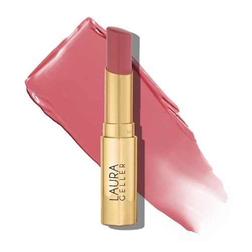 LAURA GELLER NEW YORK Jelly Balm Tinted Lip Balm – In the Buff – Hydrating Lip Color with Shine Finish – Squalane & Vitamin E – Buildable Sheer to Medium Coverage – Vegan & Cruelty-Free