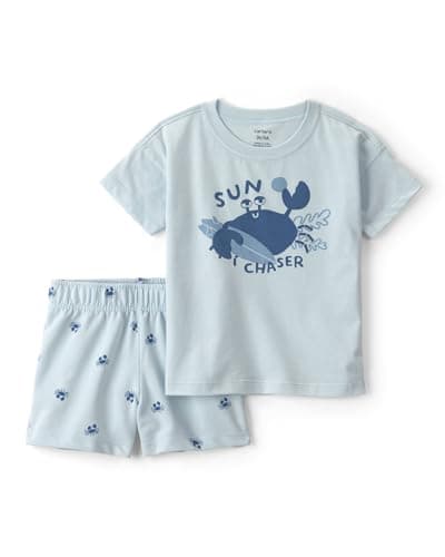 Carter's Boy 2-Piece Short Set, Blue, 2T