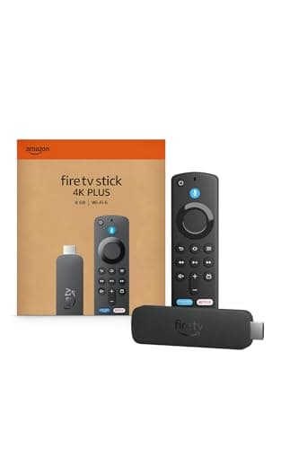 Amazon Fire TV Stick 4K Plus (newest model) with AI-powered Fire TV Search, Wi-Fi 6, stream hundreds of thousands of movies and shows, free & live TV, find shows faster with Alexa+