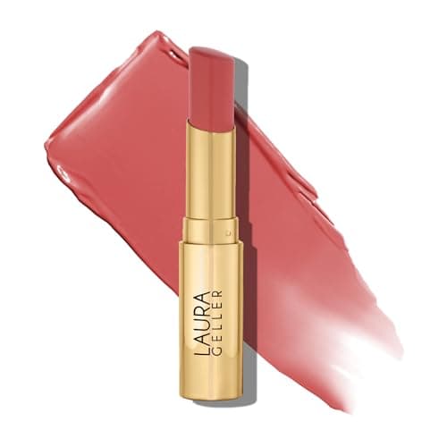 LAURA GELLER NEW YORK Jelly Balm Tinted Lip Balm – Just Peachy – Hydrating Lip Color with Shine Finish – Squalane & Vitamin E – Buildable Sheer to Medium Coverage – Vegan & Cruelty-Free