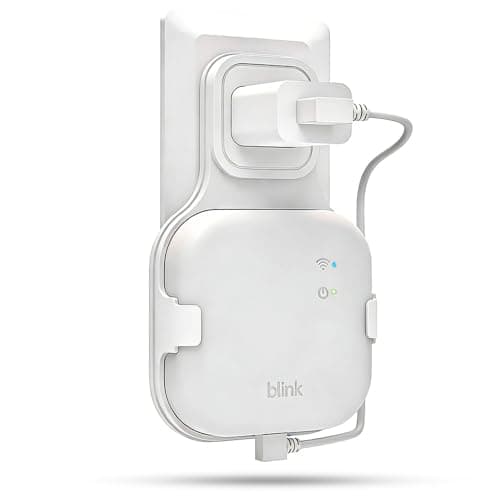 AutoSonic All-New Mount Compatible with Blink Sync Module XR | Outlet Wall Holder Mounting Bracket Accessories | USB-C Cable Included | White