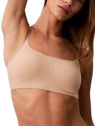Calvin Klein Invisibles Comfort Seamless Adjustable Skinny Strap Bralette Bra Bare $22.37