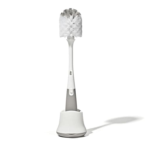 OXO Tot Bottle Brush with Nipple Cleaner and Stand (Gray) $5.99