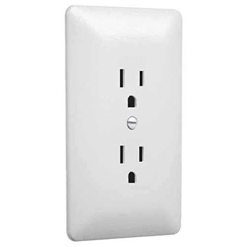 TayMac MW2000W Masque 2000 Ser...r-Up Wall Plate, White, 5-Pack