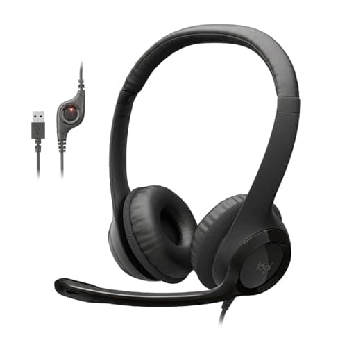 Logitech H390 On-Ear USB-A Headset w/ Noise-Cancelling Mic (Black) $15.99 + Free Shipping w/ Prime or on $35+