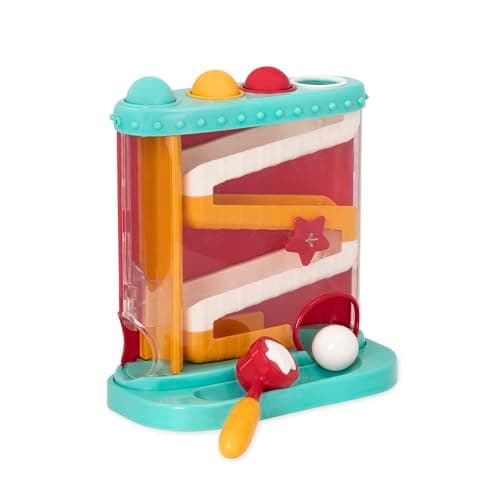 Battat Pound-a-Ball Toy, Pound...Ball Maze, Light Blue, Toddler