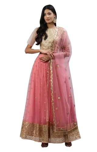 vestry Indian Style Lehenga Choli for Women Navratri Wedding Party Wear Dress Fully Stitched. (44, Modeling 2)
