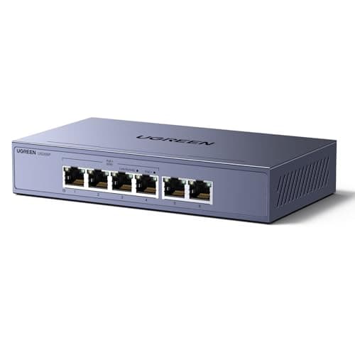 UGREEN 6-Port PoE Ethernet Switch 1000Mbps $26.98 and more + Free Shipping w/Prime or $35+