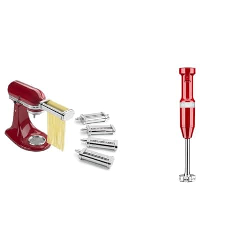 KitchenAid KSMPDX Pasta Deluxe...and Blender KHBV53, Empire Red