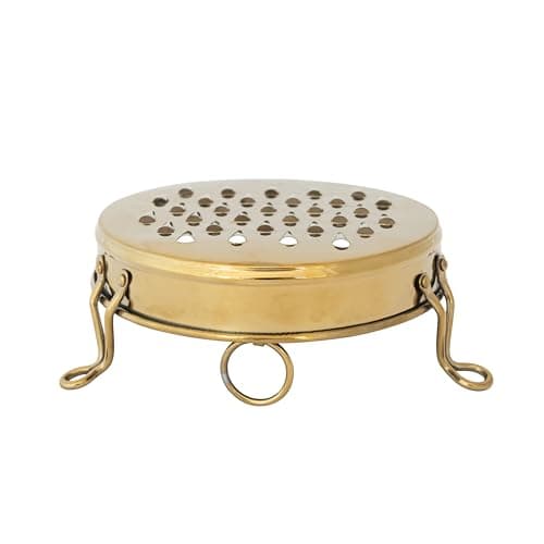 Creative Co-Op Round Stainless...eel Footed Grater, Gold Finish