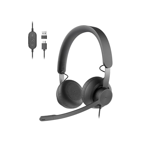 Logitech Zone 750 Wired On-Ear...set Noise Canceling Microphone