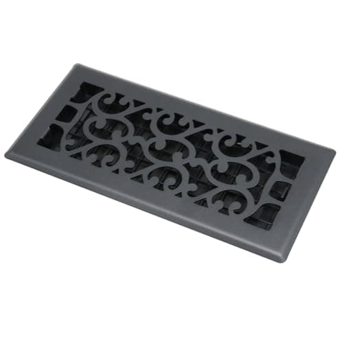 Floor Air Vent Floor Register Vent Grill Black Color Floor Register Walkable Steel 4X12 Inch Adjustable Vent Register Air Vents for Floor
