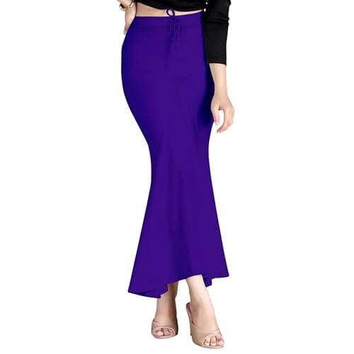 Chandrakala Saree Shapewear for Women Seamless Stretchable Mermaid Sari Shaper Petticoat Girls,XX-Large, Royal Blue (S117ROY6)