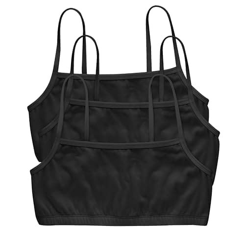 $10.79* | 3-Pk Hanes Women's Cotton String Bralettes (Black or Black/Fig/Red) at Amazon