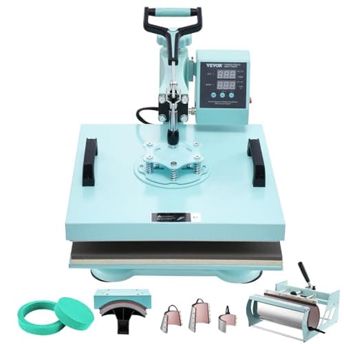 VEVOR 15x15 Heat Press Machine...Mugs, and Plates (Light Green)