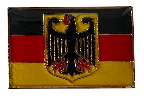 Germany Eagle Flag Rectangular Hat Cap Lapel Pin