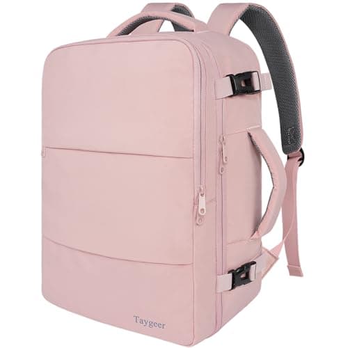 16.8" Taygeer Women's Travel Carry-On Laptop Backpack w/ USB Charging Port (Pink) $17.97 + Free Shipping w/ Prime or on $35+