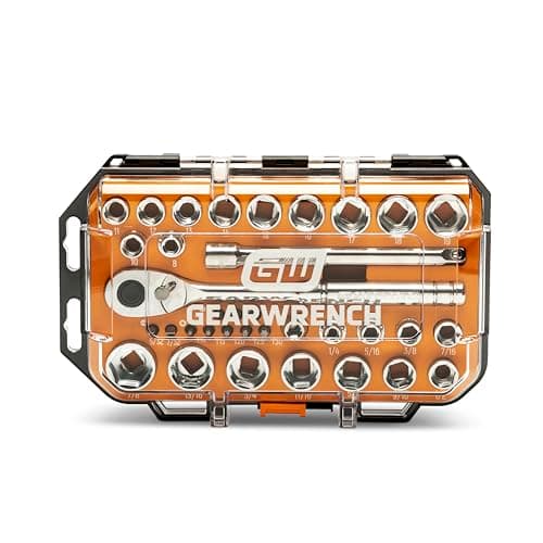 $39.86 | GEARWRENCH 36 Piece 3/8” Drive 72-Tooth 12 Point Drive Mechanics Tool Set | GW72SWS38 at Amazon