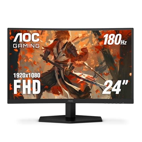 AOC C24G42E 24" Curved 1500R F... 2W x2, 3-Year Zero-Bright-Dot