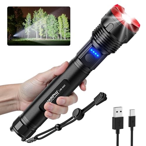 WdtPro Rechargeable LED Flashlight w/ 5 Modes & Type-C Charging $9.99 + Free Shipping w/ Prime or on $35+