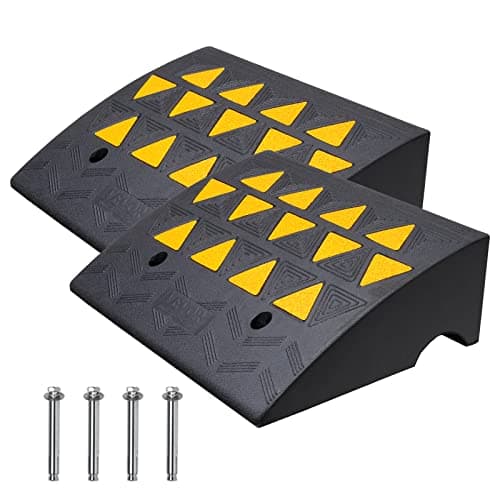 VEVOR Rubber Curb Ramp, 6" Ris...heelchairs, Bikes, Motorcycles
