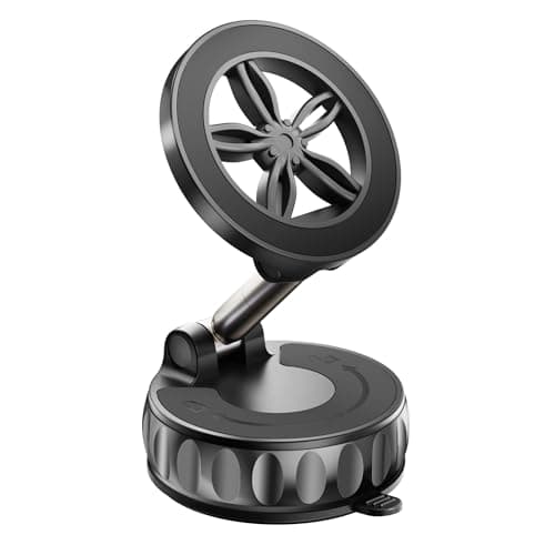 2026 Upgraded Car Phone Holder for Magsafe [125+ LB Strongest Suction & 3000gf Strongest Magnetic] 360° Adjustable Car Phone Mount, Phone Holders for Your Car for iPhone 17 Pro Max 16 15 14 13 12 Plus