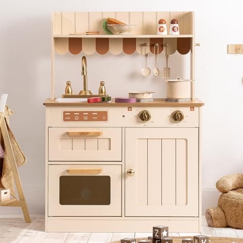 ROBOTIME Play Kitchen for Kids...3+ Year Old Kids, Girls & Boys