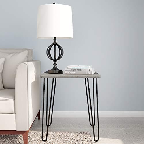 Modern End Table with Hairpin ...room, or Office by Lavish Home