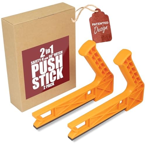 Peachtree Woodworking Supply 2 in 1 Safety-V Push Sticks for Table Saw, Band Saw, Jointer & Router Table $9.24
